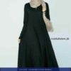 TURKISH BLACK ZIPPER ABAYA