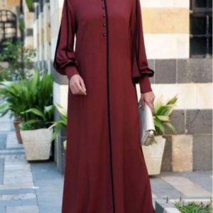 TURKISH MAROON BS ABAYA