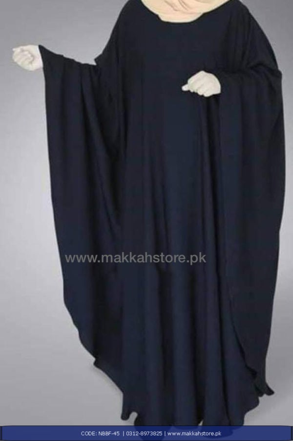 ﻿TURKISH NAVYBLUE BUTTERFLY ABAYA