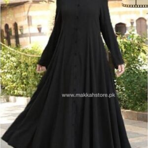 TURKISH BLACK FRONT ABAYA