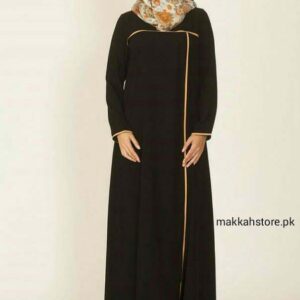 TURKISH BLACK ORANGE ABAYA
