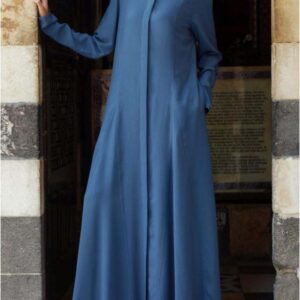 TURKISH BLUE FRONT ABAYA
