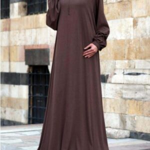 TURKISH CHOCOLATE ZIPPER ABAYA