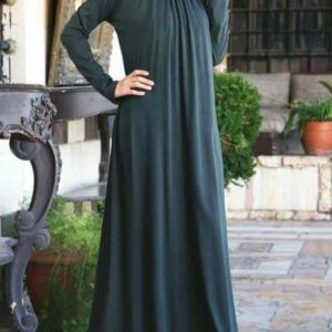 TURKISH GREEN PLEATS ABAYA