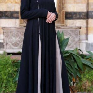 TURKISH GREY FLARES ABAYA