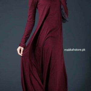 TURKISH MAROON FLARE ABAYA
