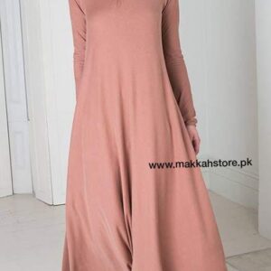 TURKISH TEAPINK ZIPPER ABAYA
