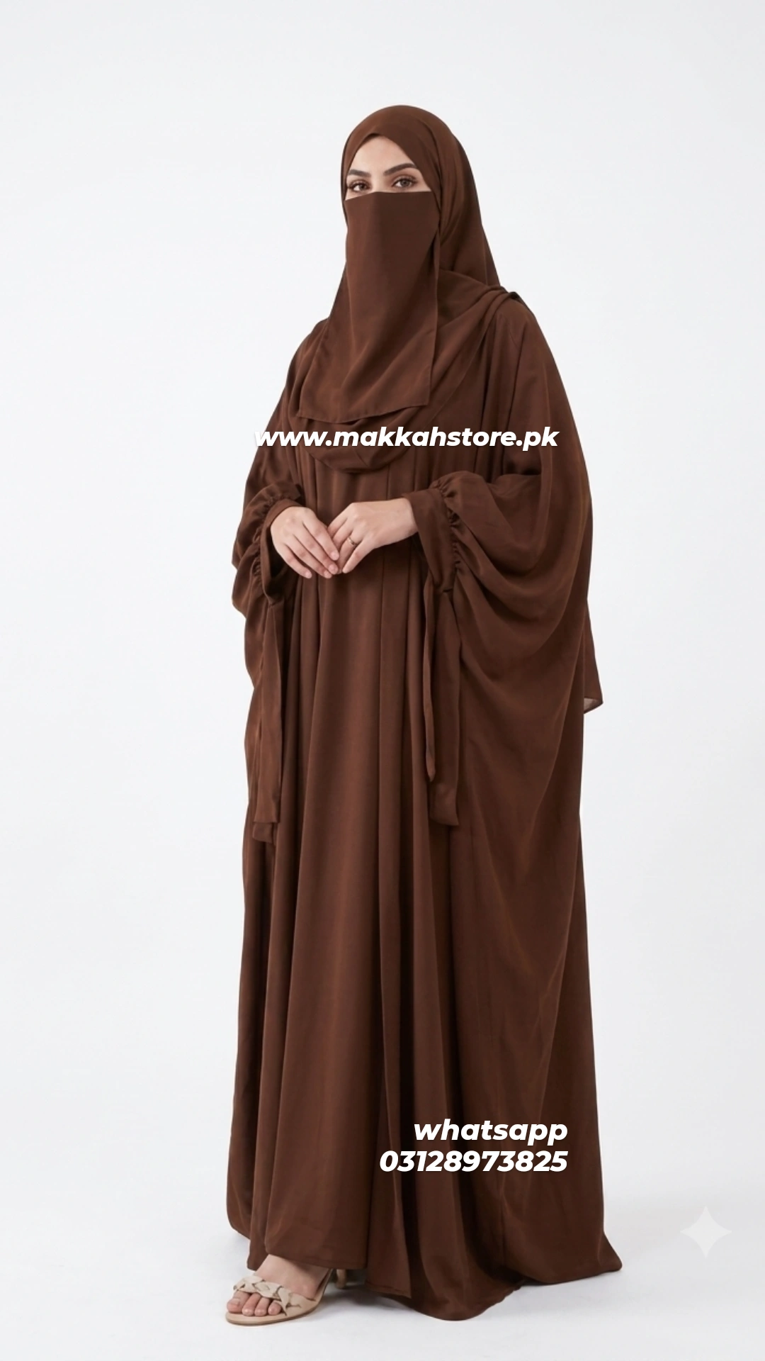 BROWN ABAYA FOUR PIECE