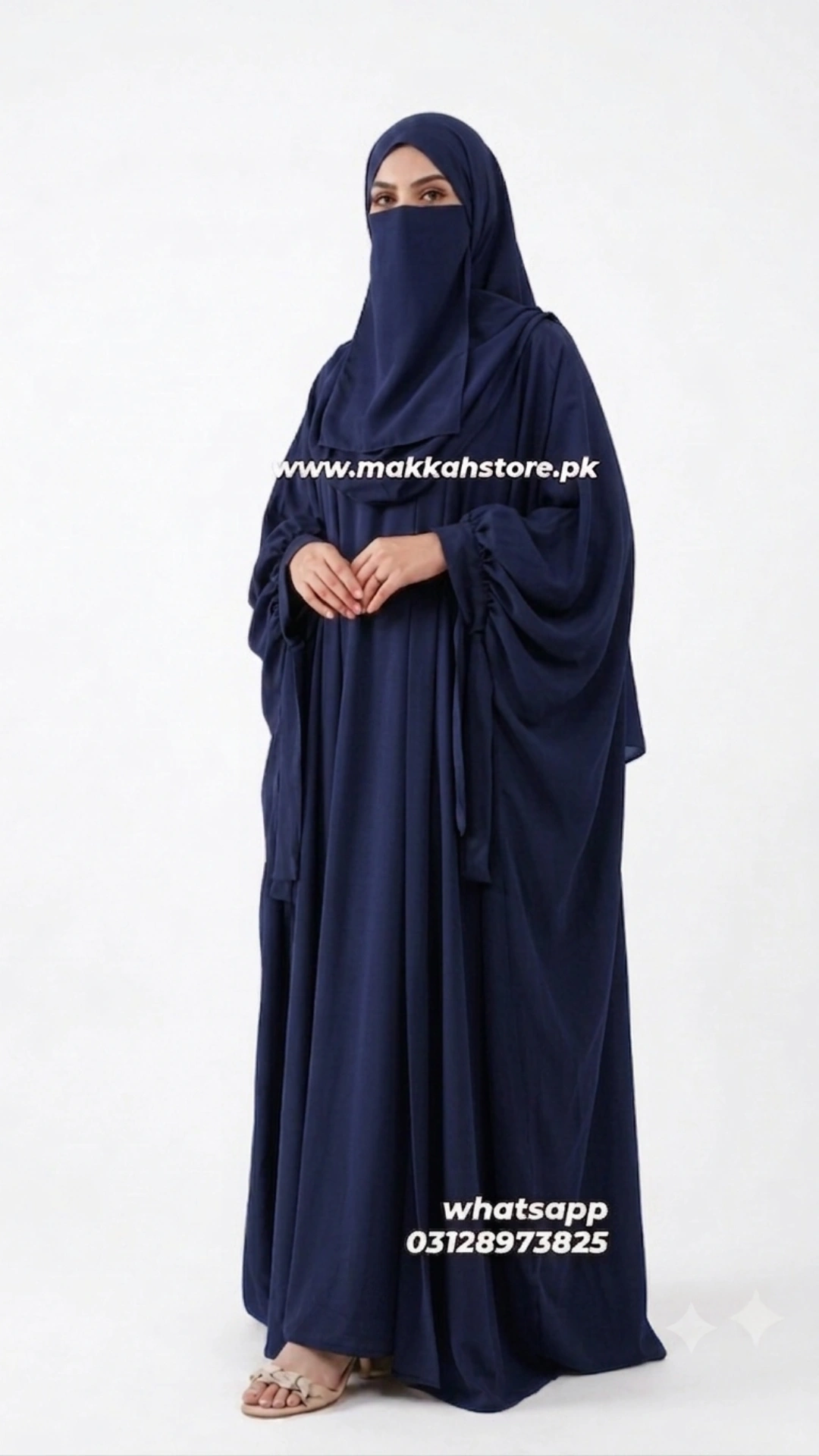 NAVY BLUE ABAYA FOUR PIECE