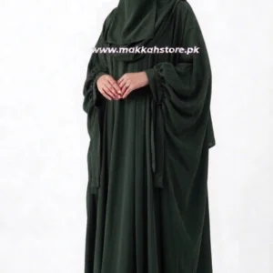 GREEN ABAYA FOUR PIECE