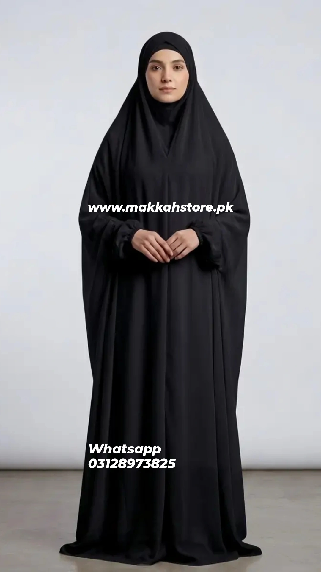 PLAIN BLACK NAMAZ CHADAR
