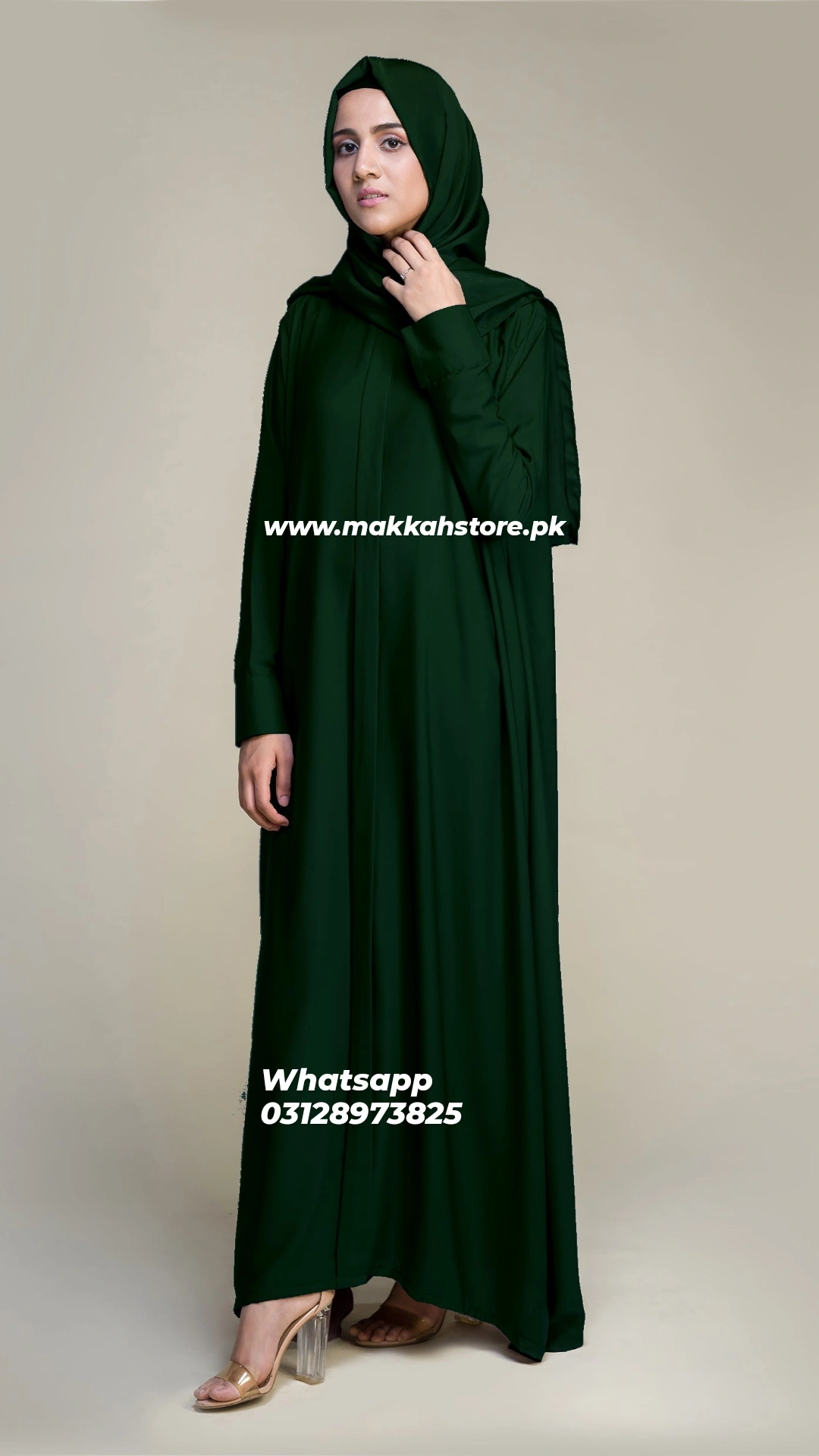 DUBAI ABAYA EMERALD GREEN