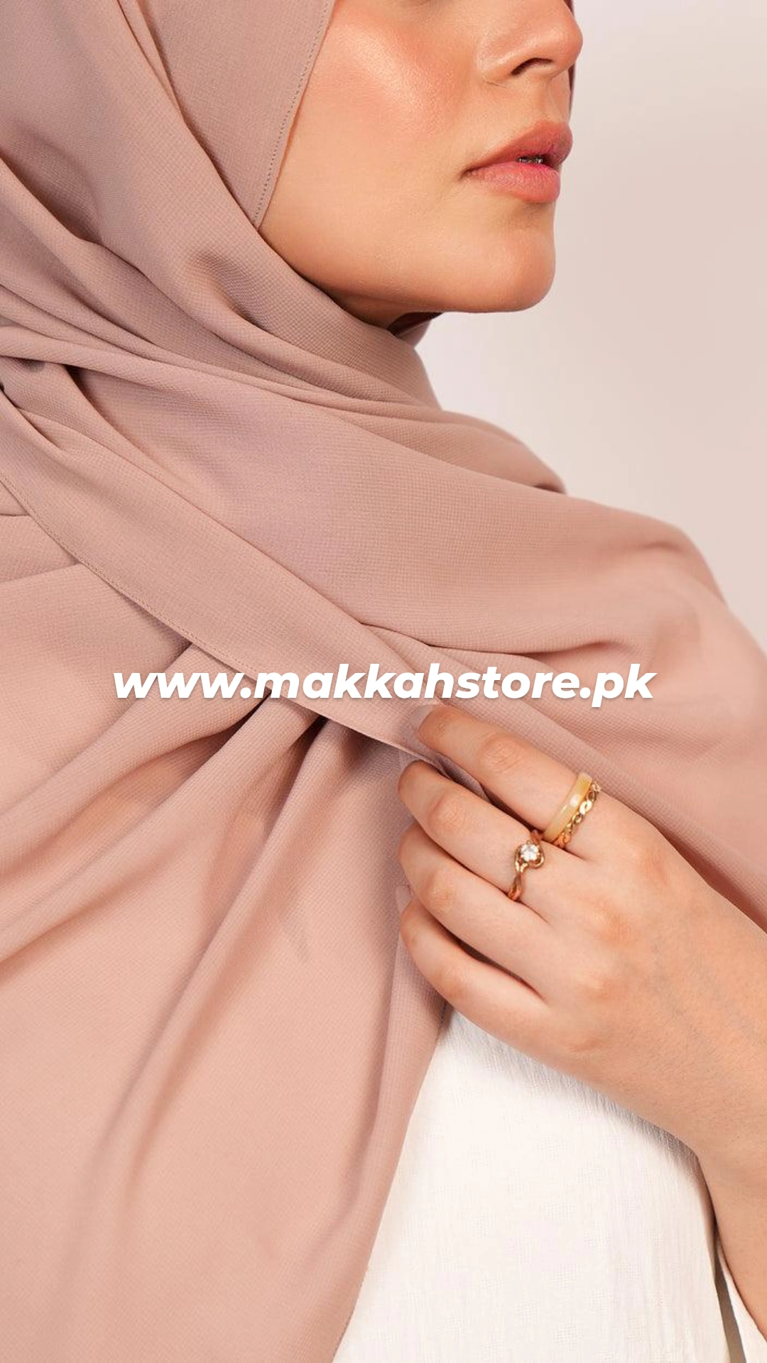 LIGHT TEAPINK GEORGETTE CHIFFON HIJAB