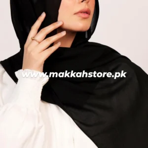 BLACK GEORGETTE CHIFFON HIJAB
