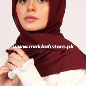 MAROON GEORGETTE CHIFFON HIJAB