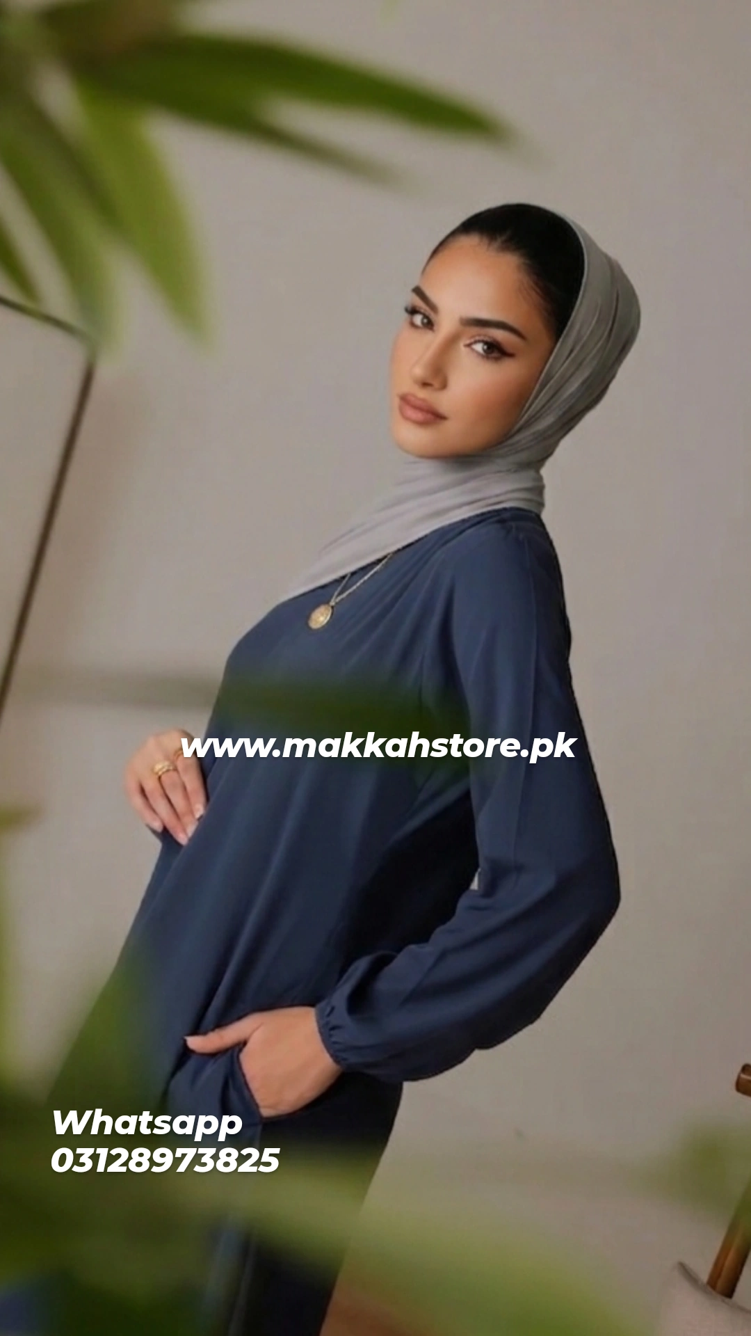 SAUDI MAXI ABAYA CHARCOAL GREY