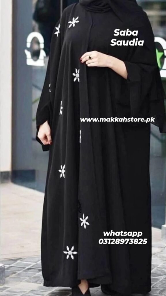 BLACK PREMIUM EMBROIDERY SAUDIA ABAYA