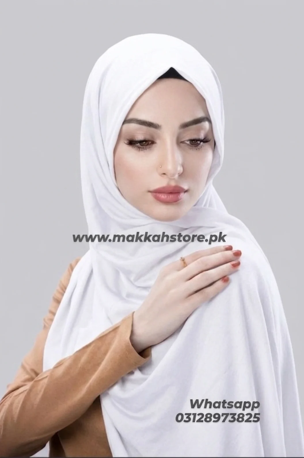 PURE WHITE JERSEY HIJAB