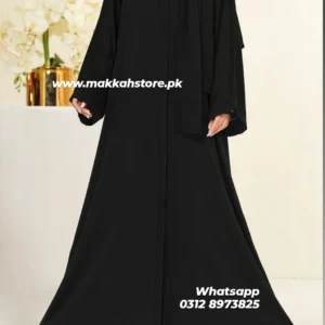 BLACK CRINKLE DUBAI ABAYA